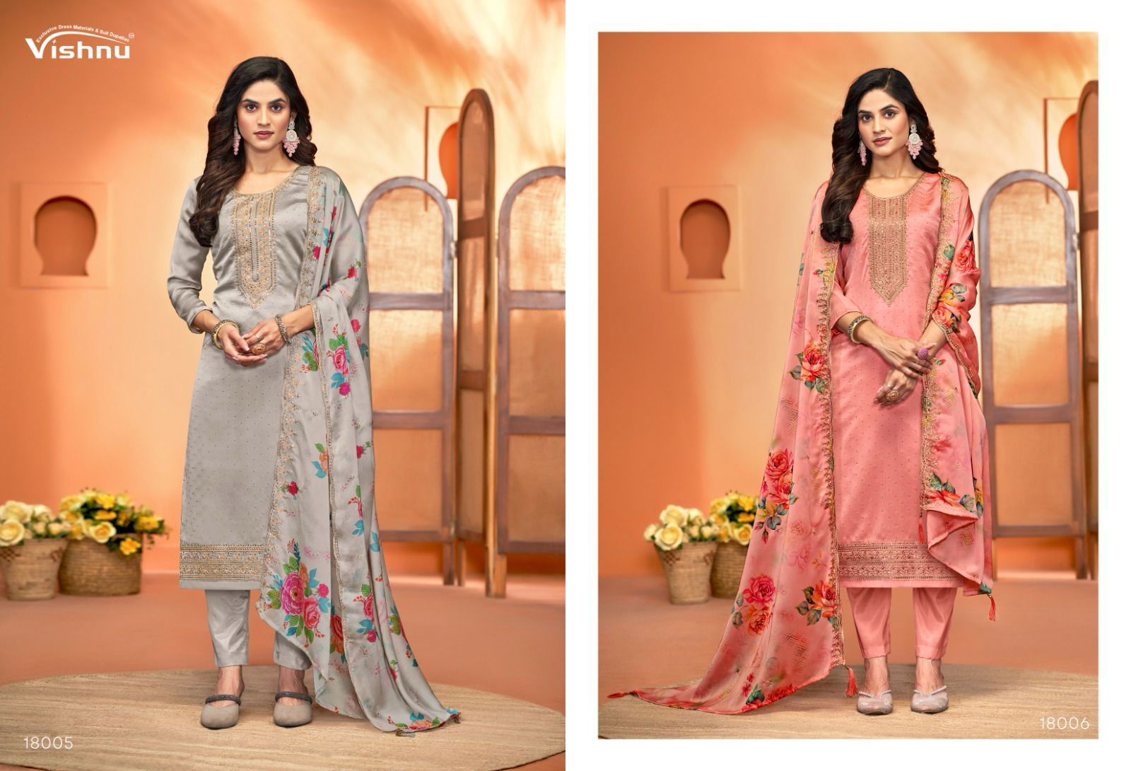 Naseeb Vol 3 By Vishnu Rangoli Silk Surat Dress Material Wholesale Market